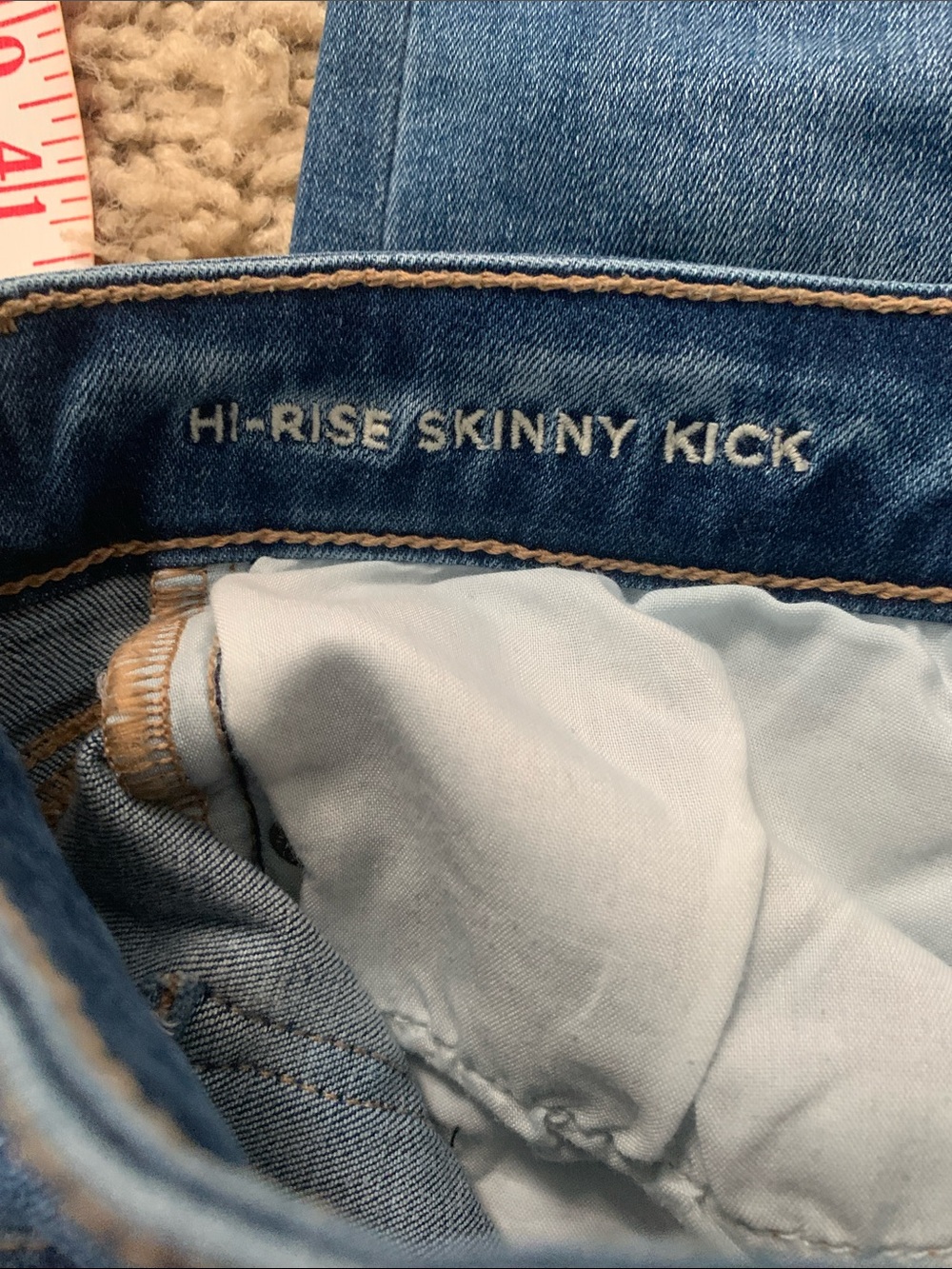 American Eagle High Rise Skinny Kick Jeans - Picture 8 of 9